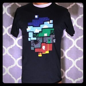 Think Geek “Minecraft” Graphics Shirt Black Sz: M
